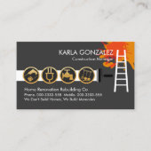 Ladderborstel schilderen met Handyman gereedschap Visitekaartje (Voorkant)