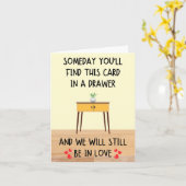 Lade Jubileum Liefde Kaart (Gele Bloem)