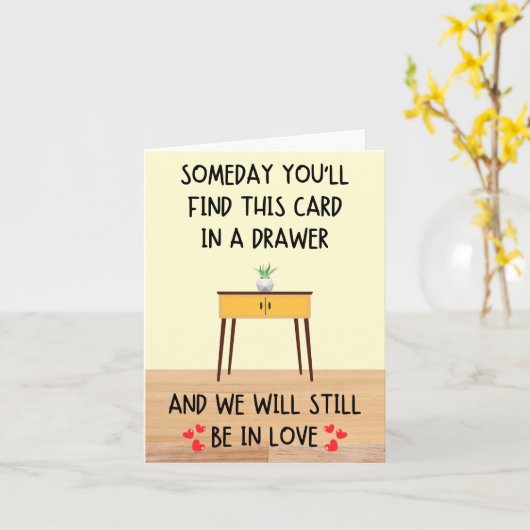 Lade Jubileum Liefde Kaart (Gele Bloem)