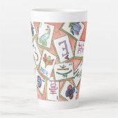 lade met roze tegels latte mok (Voorkant)