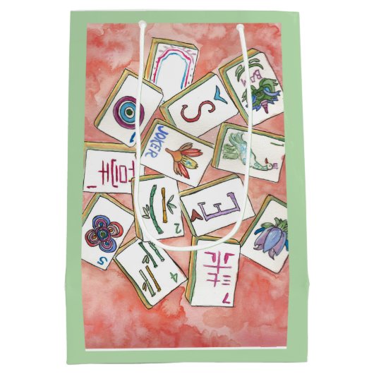 lade met roze tegels medium cadeauzakje (Achterkant)