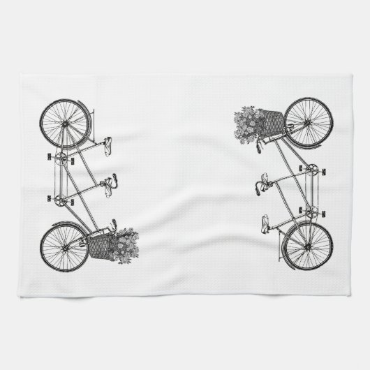 lade tandem-fiets theedoek (Horizontaal)