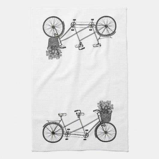 lade tandem-fiets theedoek (Verticaal)