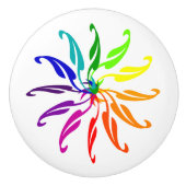 Lade trekken - kleur wiel bladeren keramische knop (Voorkant)