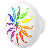 Lade trekken - kleur wiel bladeren keramische knop (Rechts)