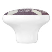 Lade trekken - Paarse gewatteerde patroon Keramische Knop (Zijkant)