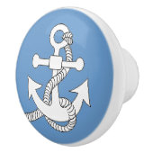 Lade trekt - anker (wit) keramische knop (Rechts)