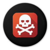 Ladeknop voor gifwaarschuwing - SRF Keramische Knop (Voorkant)