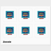 Laden Even Geduld Leuk Retro Tech Sticker (Vel)