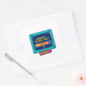 Laden Even Geduld Leuk Retro Tech Sticker (Envelop)