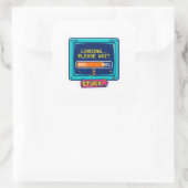Laden Even Geduld Leuk Retro Tech Sticker (Tas)