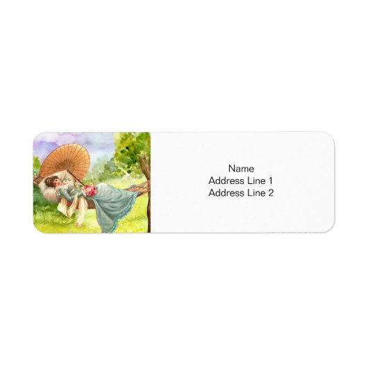 Laden over het label Retouradres (Voorkant)