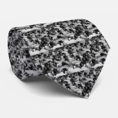 LADEN Ram Sheep Black en White Stropdas (Opgerold)