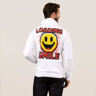 Laden Smiley – Retro Pixel Art 8-Bit Smiley Gezich Hoodie