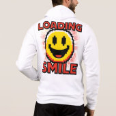 Laden Smiley – Retro Pixel Art 8-Bit Smiley Gezich Hoodie (Achterkant)