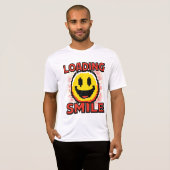 Laden Smiley – Retro Pixel Art 8-Bit Smiley Gezich T-shirt (Voorkant volledig)
