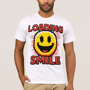 Laden Smiley – Retro Pixel Art 8-Bit Smiley Gezich T-shirt