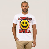 Laden Smiley – Retro Pixel Art 8-Bit Smiley Gezich T-shirt (Voorkant volledig)