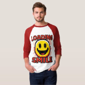 Laden Smiley – Retro Pixel Art 8-Bit Smiley Gezich T-shirt (Voorkant volledig)