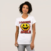 Laden Smiley – Retro Pixel Art 8-Bit Smiley Gezich T-shirt (Voorkant volledig)