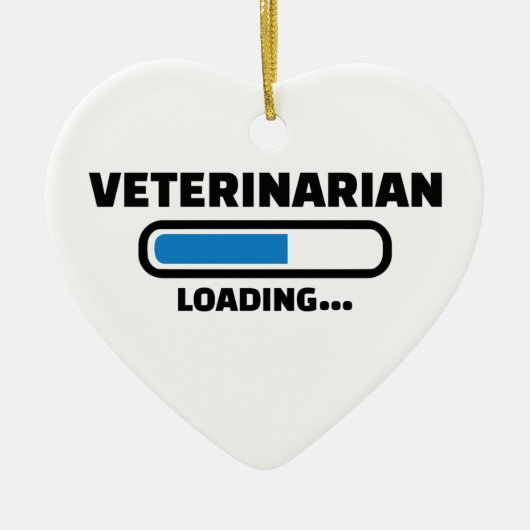 laden van de dierenarts keramisch ornament (Voorkant)