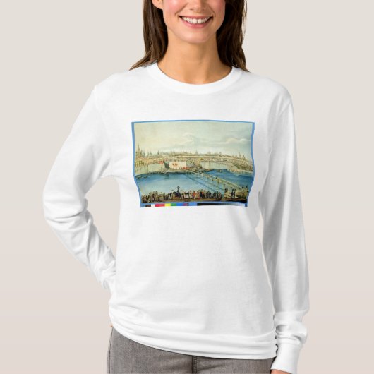 Laden van de Moskvoretsky-brug in Moskou T-shirt (Voorkant)