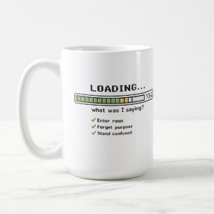 Laden... Wat Was Ik Aan Het Zeggen? Mok Grappig