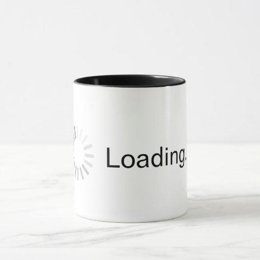 Laden... Zwarte en witte Mok (Midden)