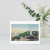 Ladend Lumber op Schoonerscène Briefkaart (Staand voorkant)