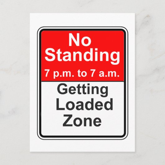 Ladende zone briefkaart (Voorkant)