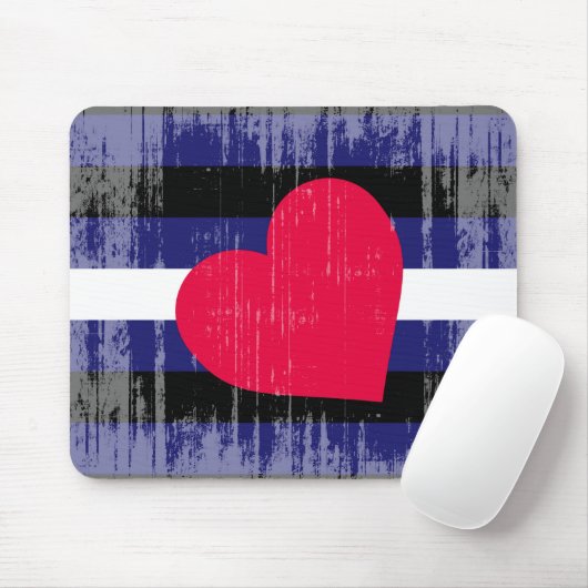 LADER PRIDE DISTRESSED DESIGN MUISMAT (Met muis)