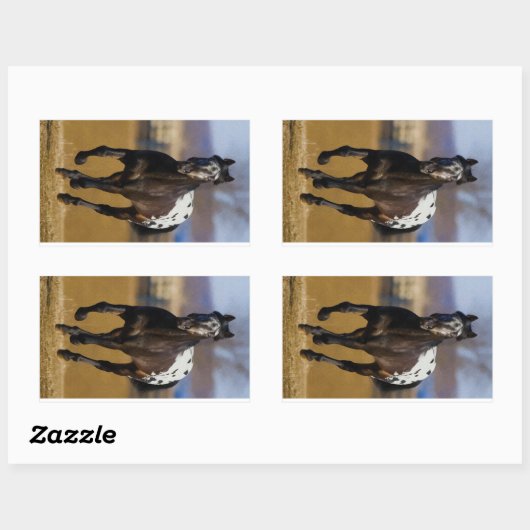 Lader Rechthoekige Sticker (Vel)