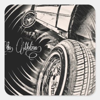 LADER VIERKANTE STICKER