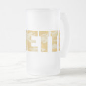 "Ladette" leger woestijn storm tekst bier mok (Voorkant rechts)