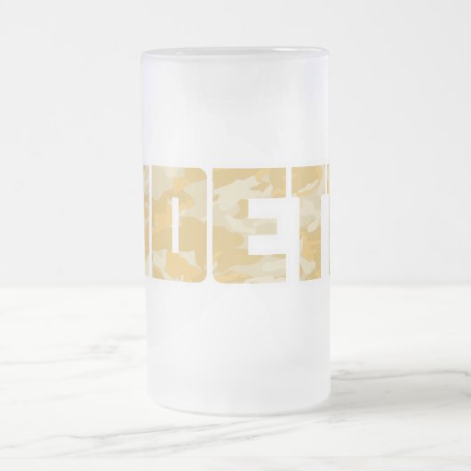 "Ladette" leger woestijn storm tekst bier mok (Center)