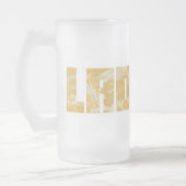 "Ladette" leger woestijn storm tekst bier mok (Links)