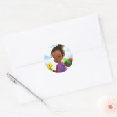Ladi, Liz & Cam: 3 vrienden samen Ronde Sticker (Envelop)