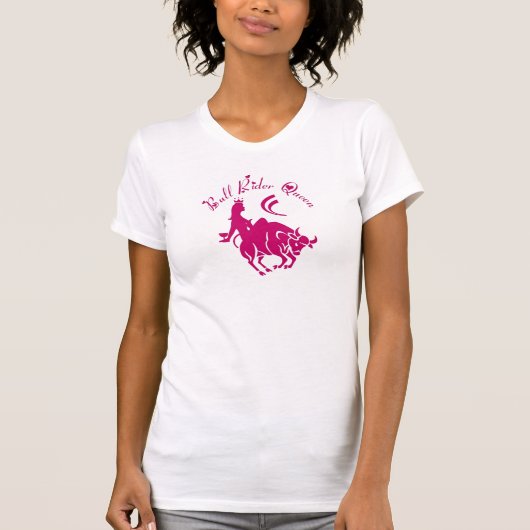 LADIES BULL RIDER QUEEN T-SHIRT (Voorkant)