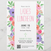 Ladies Church Luncheon Lente Bloemen QR Code