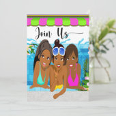 Ladies Day Out Party Uitnodiging (Staand voorkant)