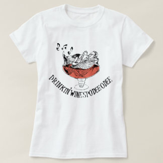 Ladies - Drinkin' Wine Spodie Odie T-shirt
