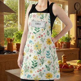 Ladies floral apron Spring | Floral apron | Gift Schort