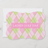 Ladies Golf dag corporate groep event uitnodiging (Achterkant)