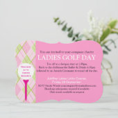 Ladies Golf dag corporate groep event uitnodiging (Staand voorkant)