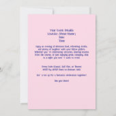 Ladies Golf League Celebration Cartoon Invitation Kaart (Achterkant)