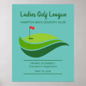 Ladies Golf League Event Poster (Voorkant)