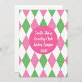 Ladies Golf League Invitation Kaart (Voorkant / Achterkant)