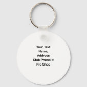 Ladies Golf League Keychain (Achterkant)
