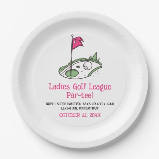 Ladies Golf League Party Bord (Voorkant)
