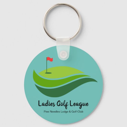Ladies Golf League Party Favor Sleutelhanger (Voorkant)